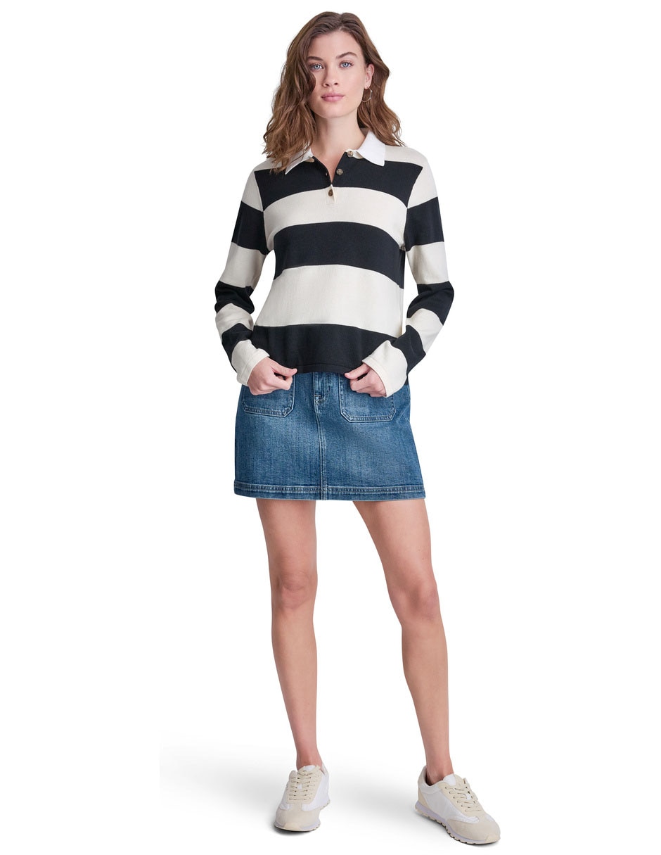 Suéter dkny cuello redondo para mujer 2