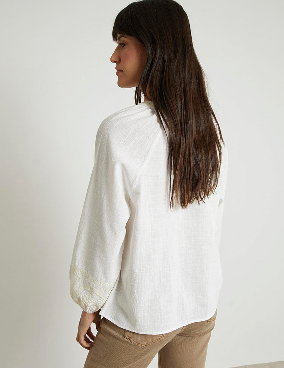 Blusa trucco manga larga para mujer