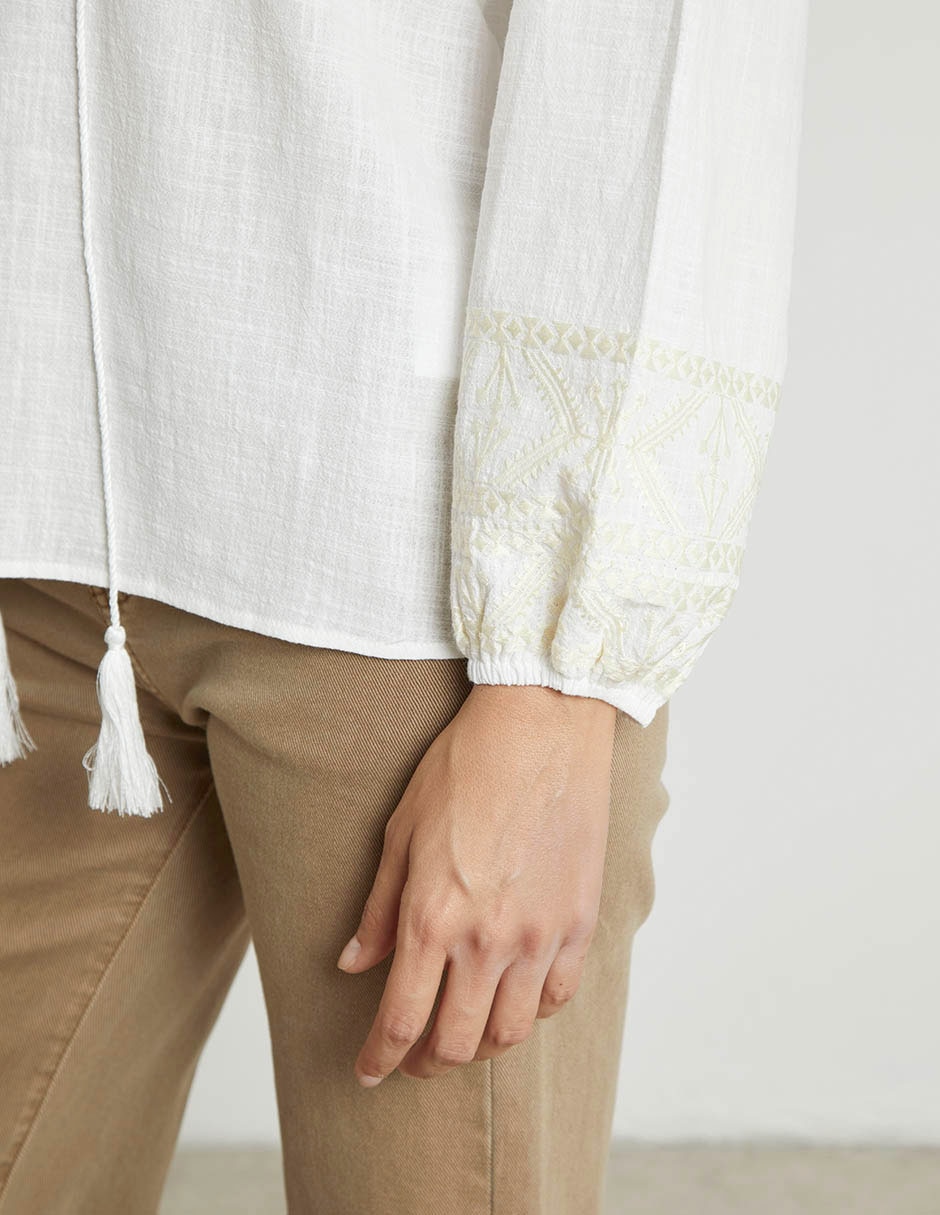 Blusa trucco manga larga para mujer