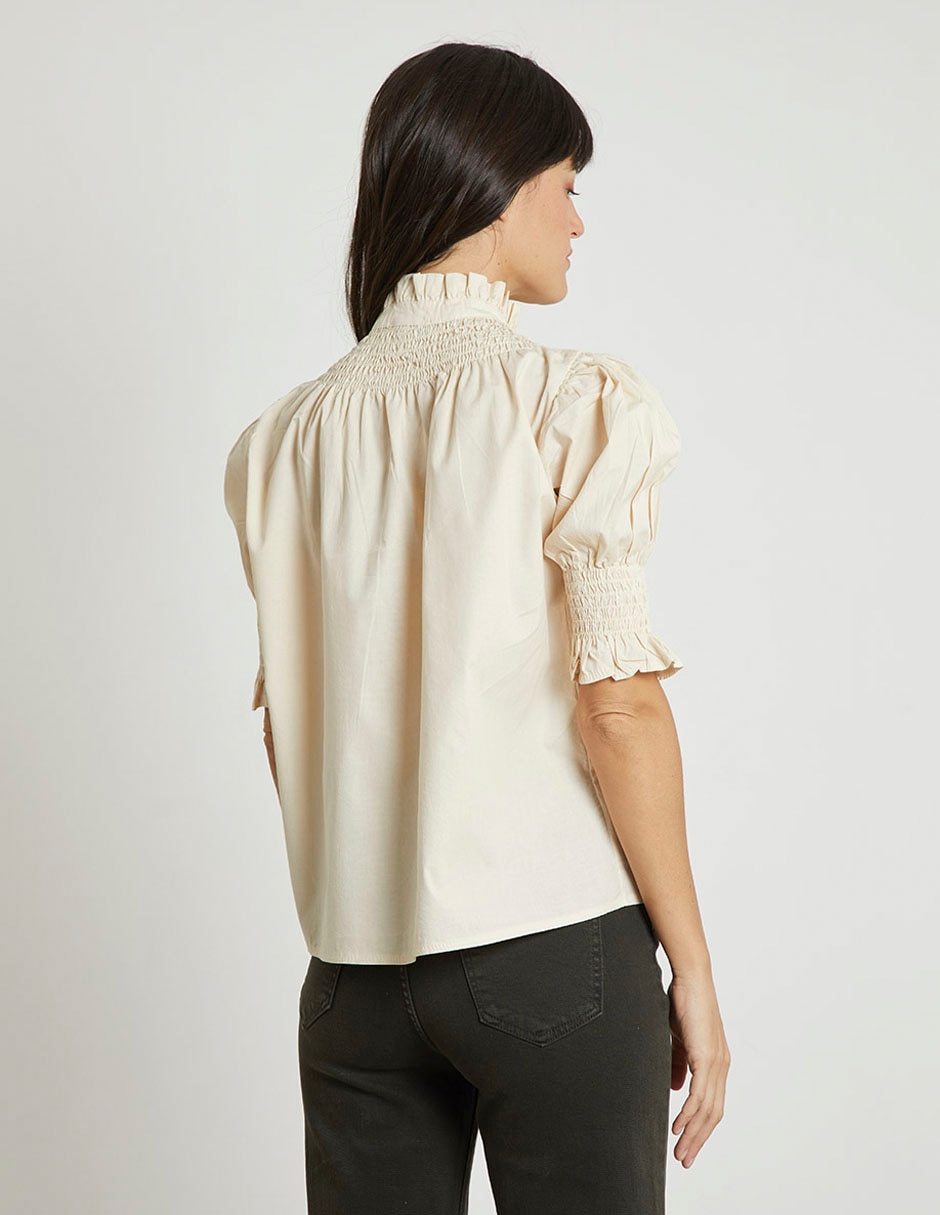 Blusa manga corta para mujer 4