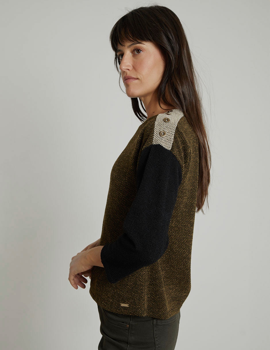 Suéter cuello redondo para mujer 5