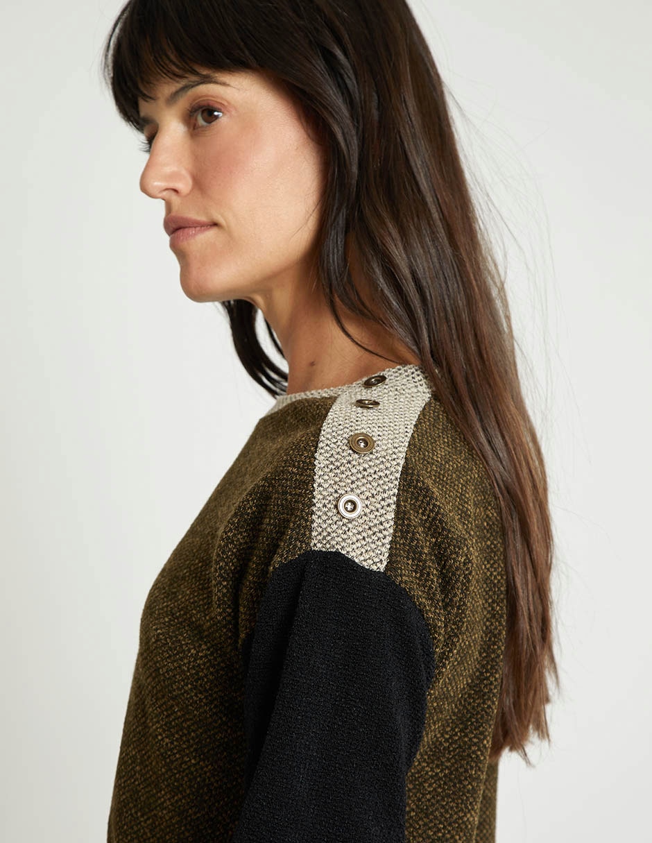 Suéter cuello redondo para mujer 3