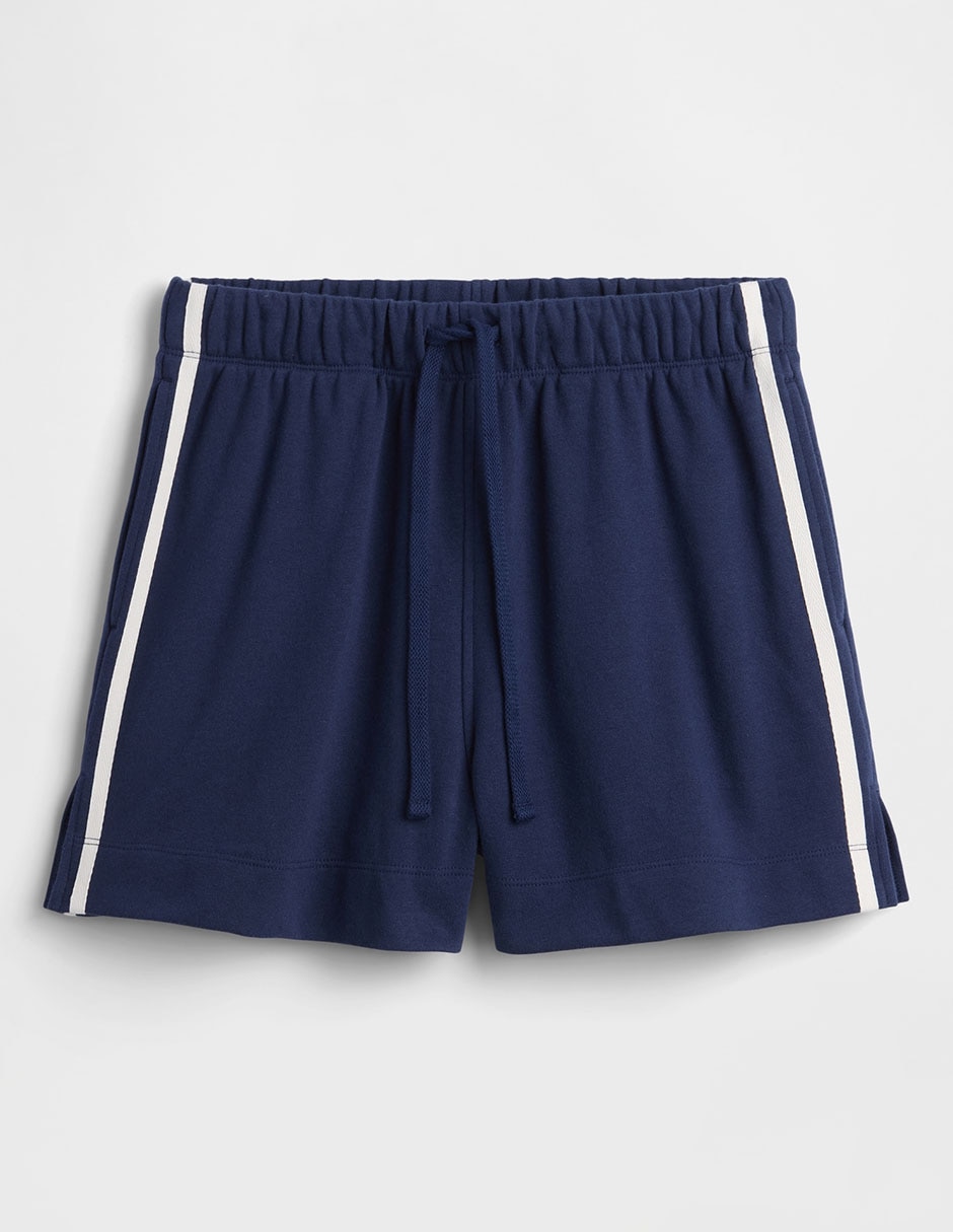 Short mezcla de materiales para mujer 8