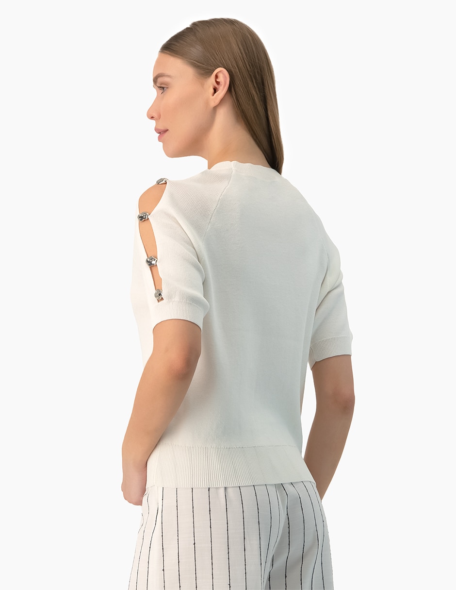 Suéter cuello redondo para mujer 3
