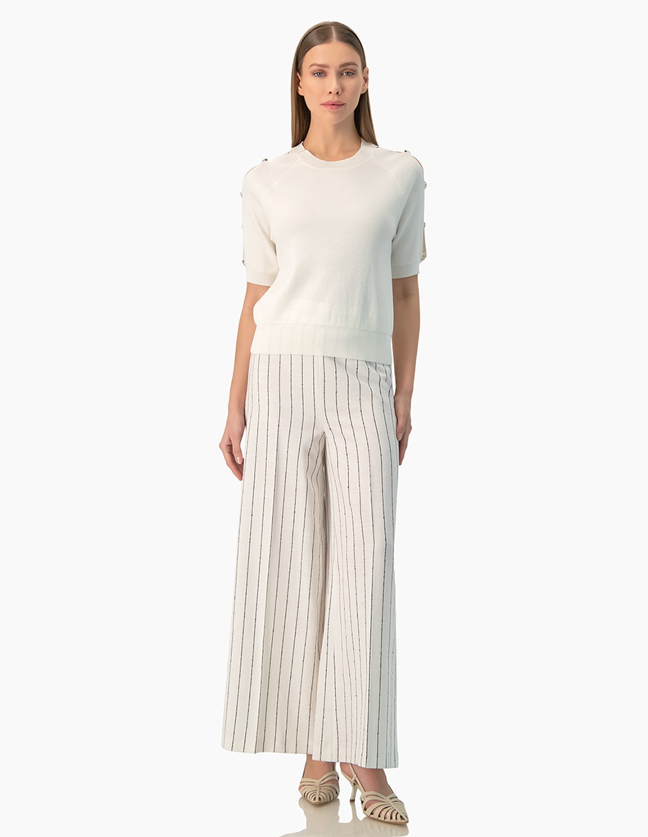 Suéter cuello redondo para mujer 5
