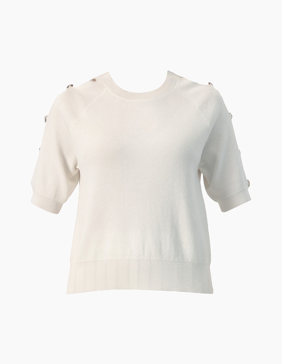 Suéter cuello redondo para mujer 6