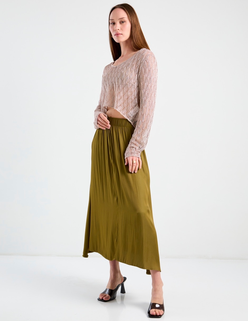 Suéter cuello redondo para mujer 9