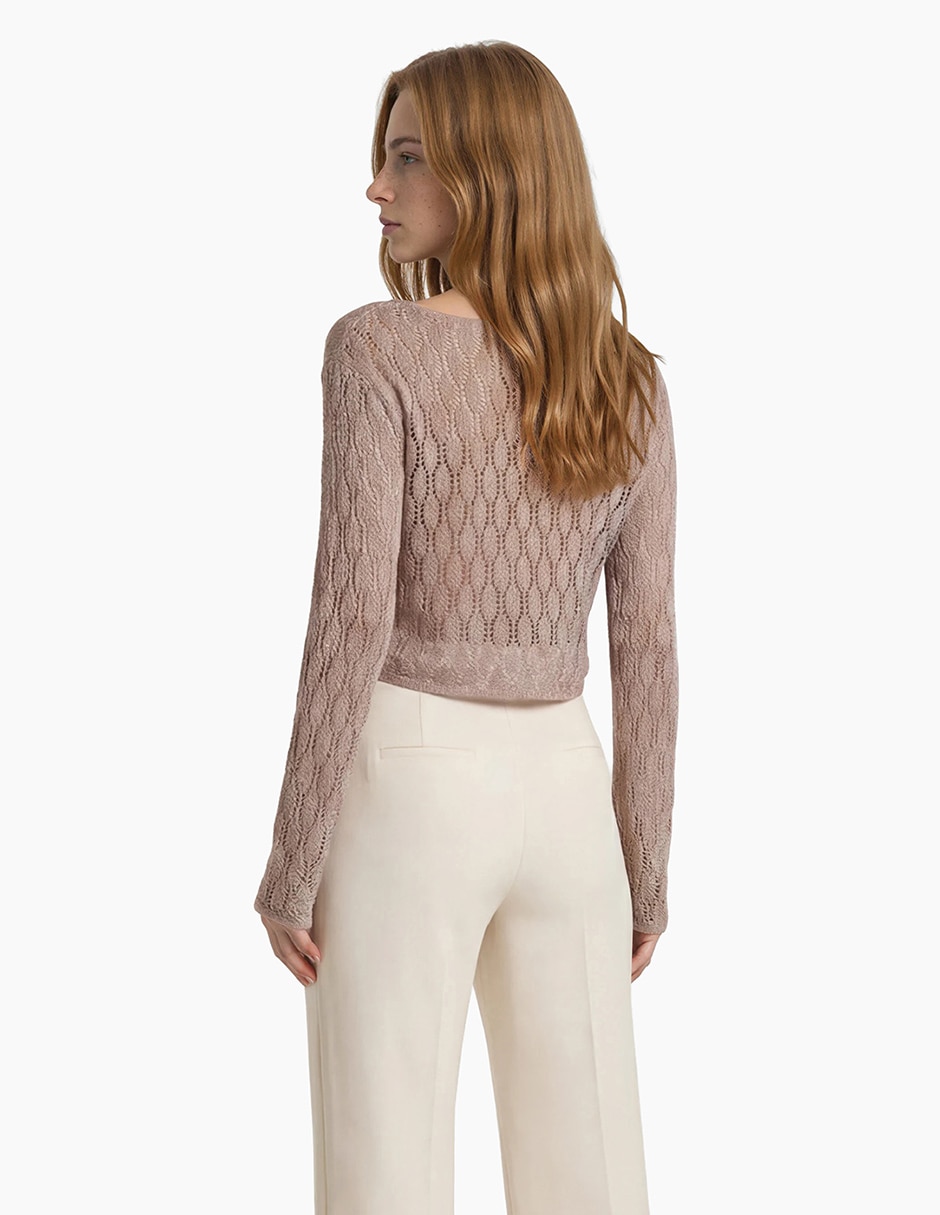 Suéter cuello redondo para mujer 3