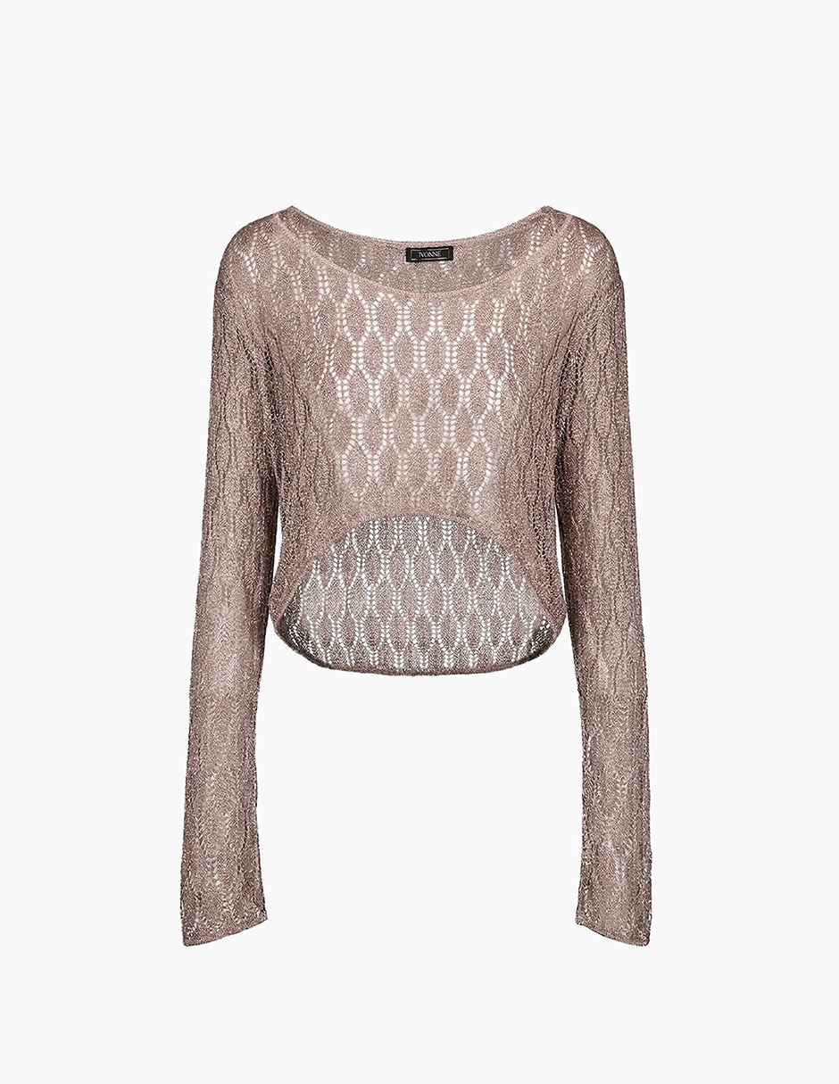 Suéter cuello redondo para mujer 6