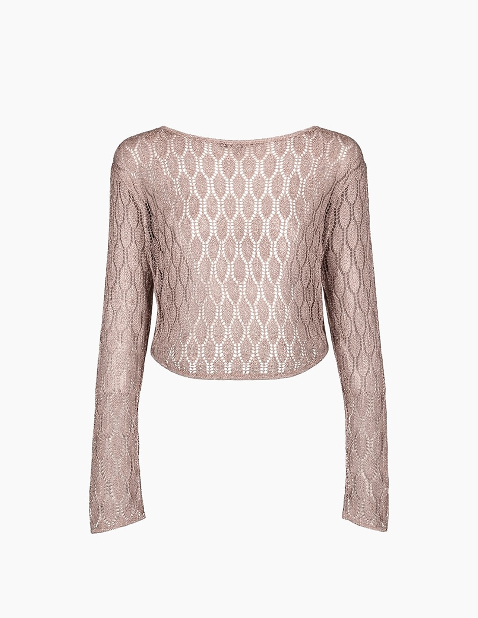 Suéter cuello redondo para mujer 13