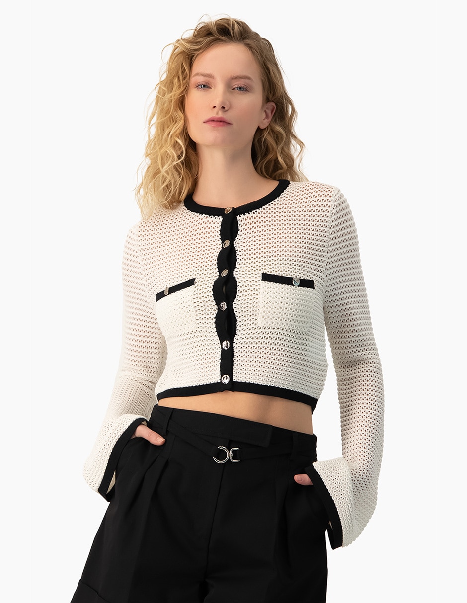 Suéter cuello redondo para mujer