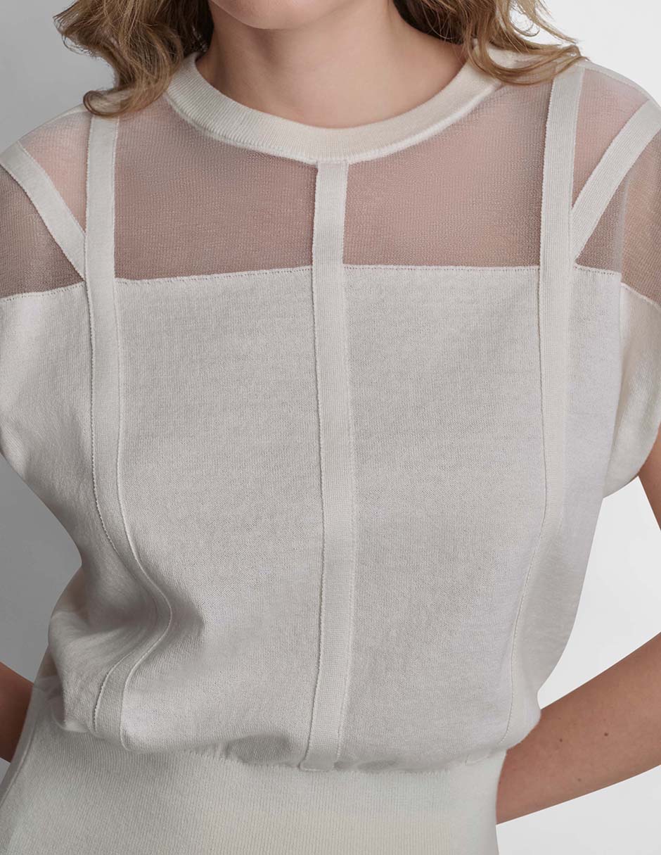 Blusa manga corta para mujer 4