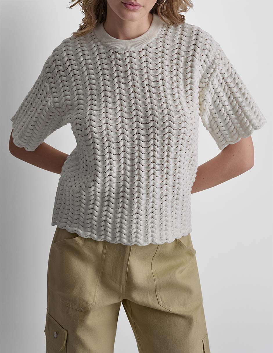 Suéter cuello redondo para mujer