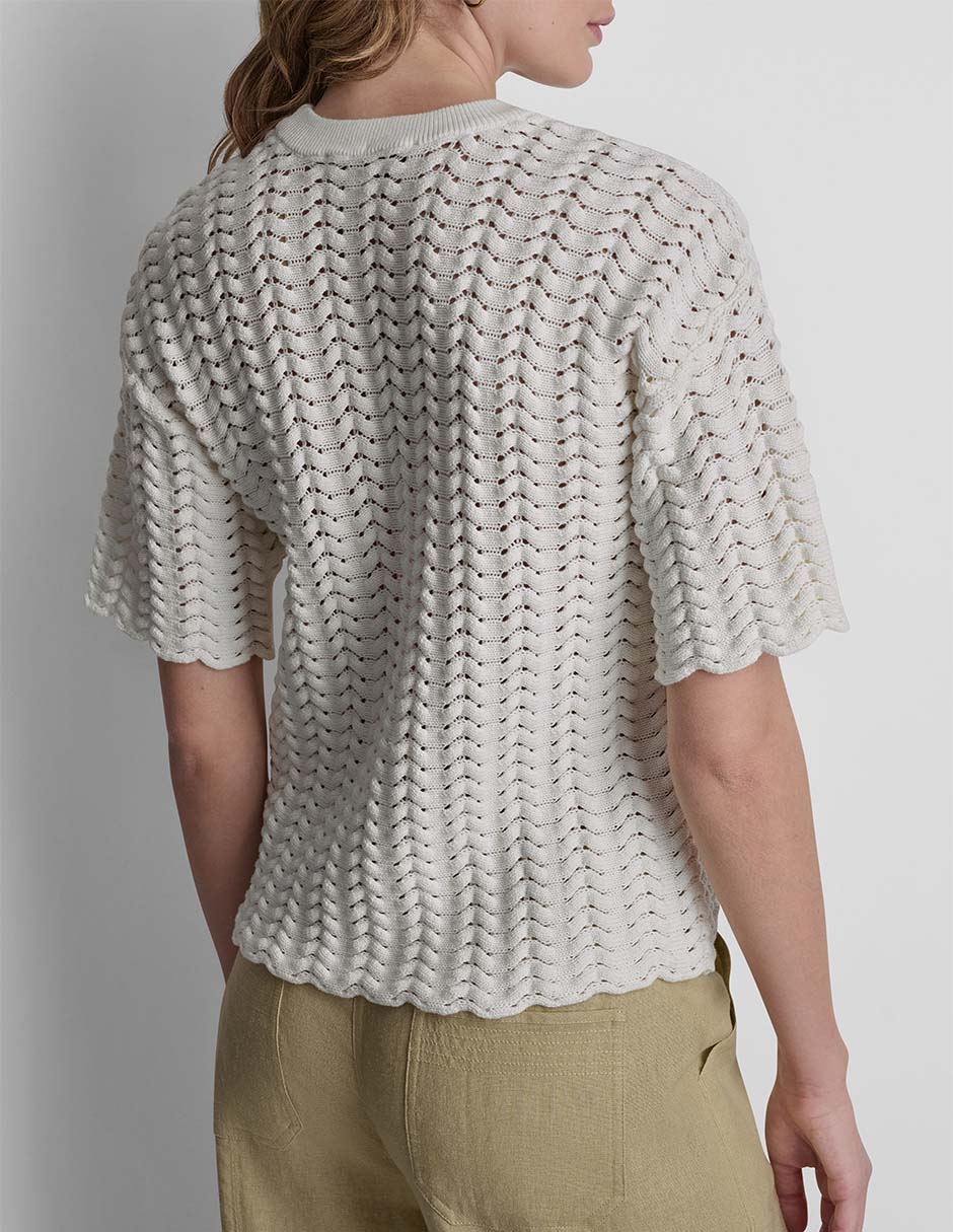 Suéter cuello redondo para mujer 5