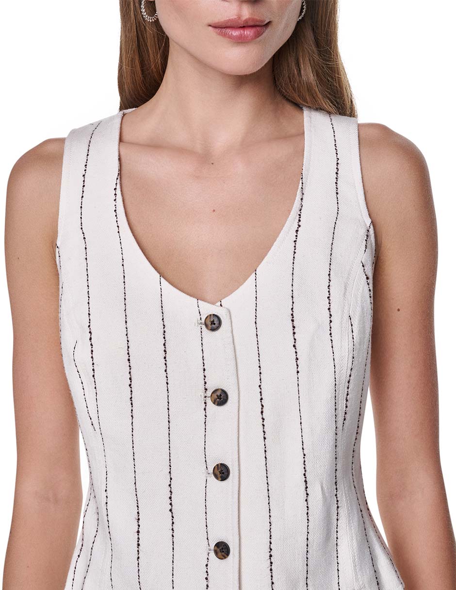 Chaleco de lino para mujer