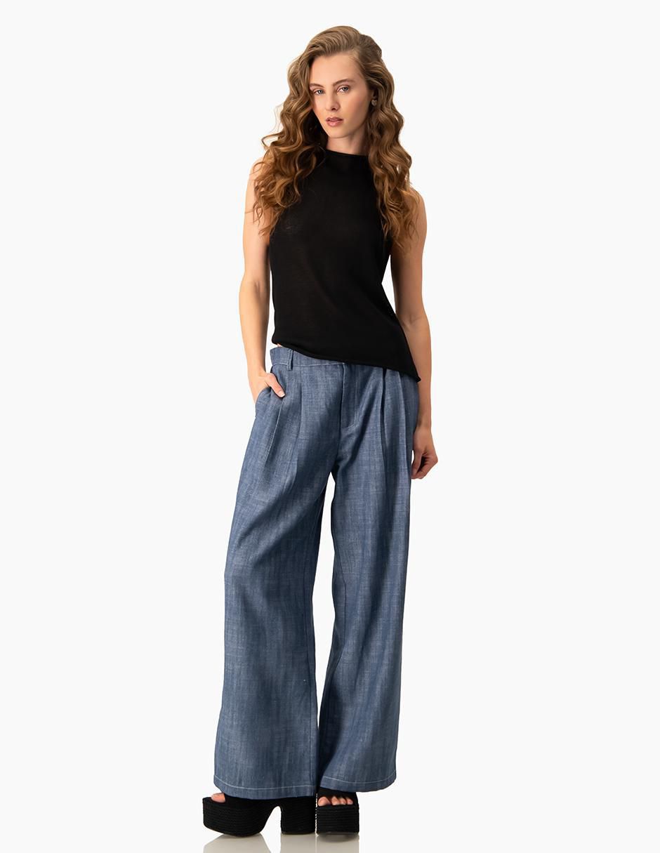 Pantalón amplio para mujer 4