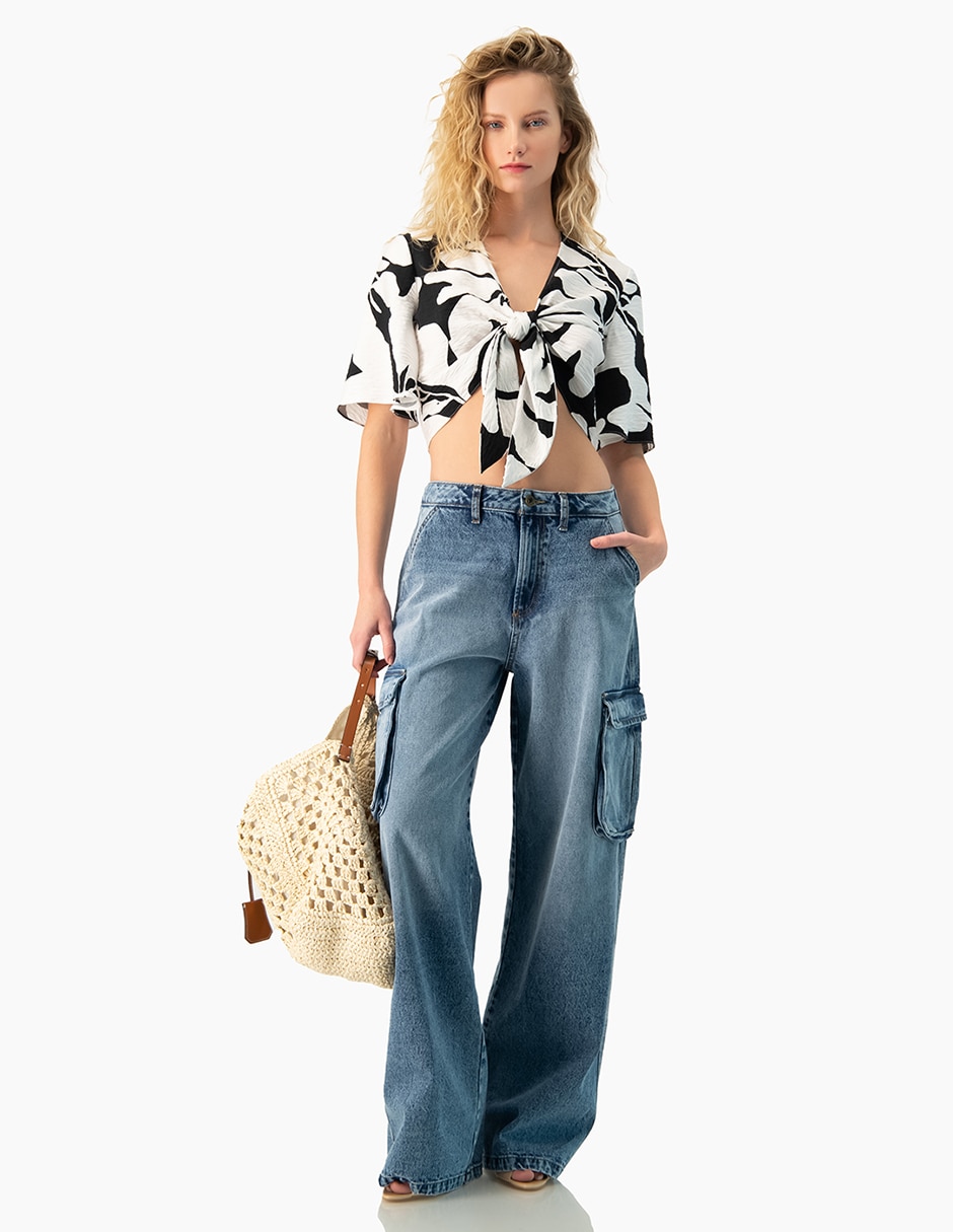 Blusa manga corta para mujer 5