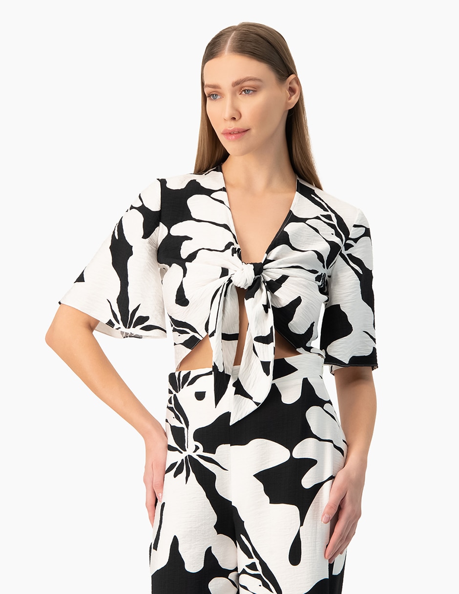 Blusa manga corta para mujer