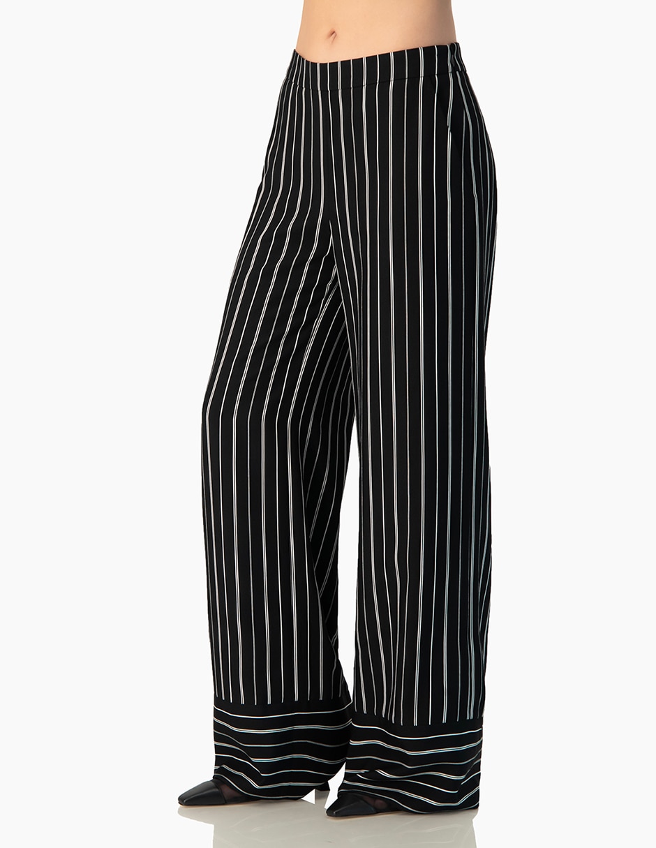 Pantalón regular amplio para mujer 4