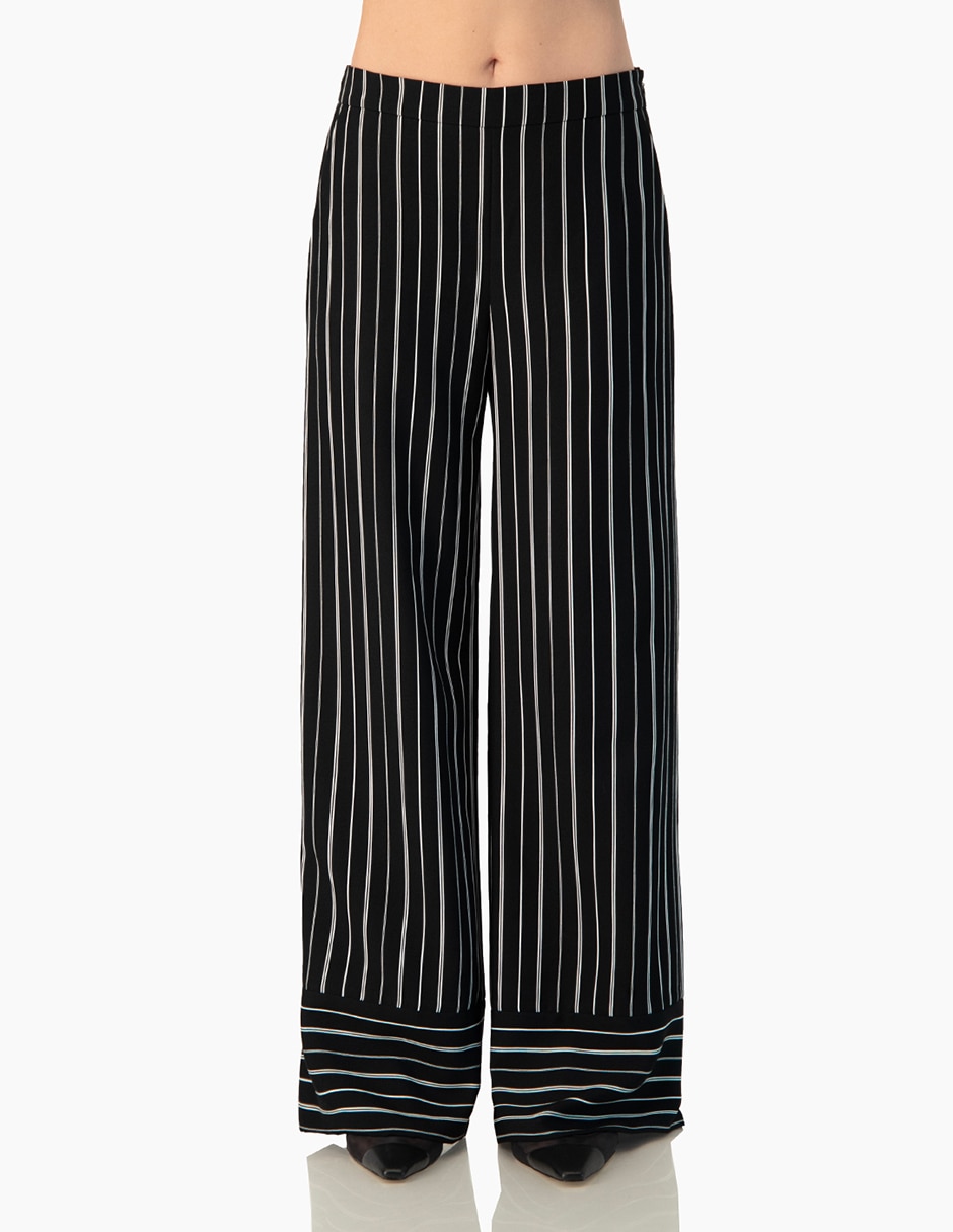 Pantalón regular amplio para mujer