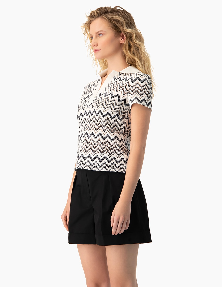 Blusa manga corta para mujer 3
