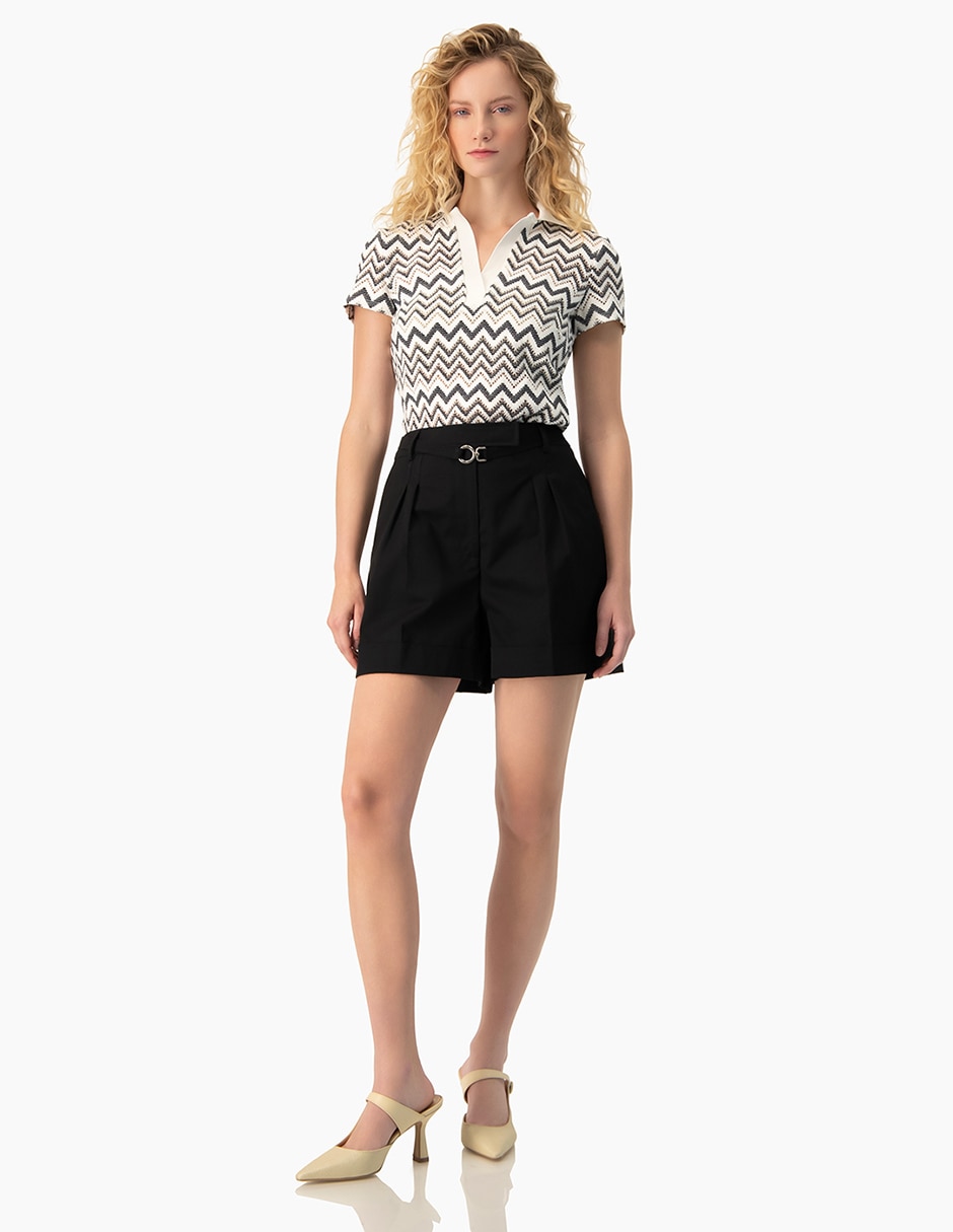 Blusa manga corta para mujer 4