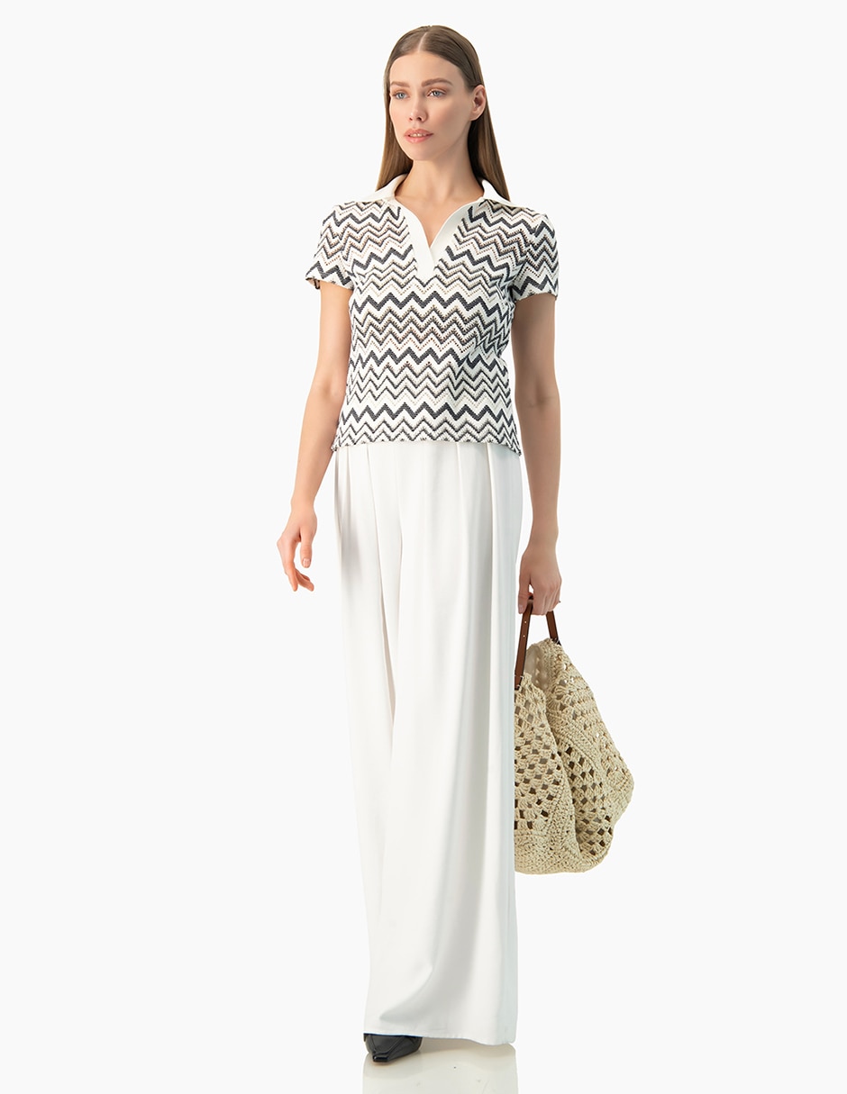 Blusa manga corta para mujer 5