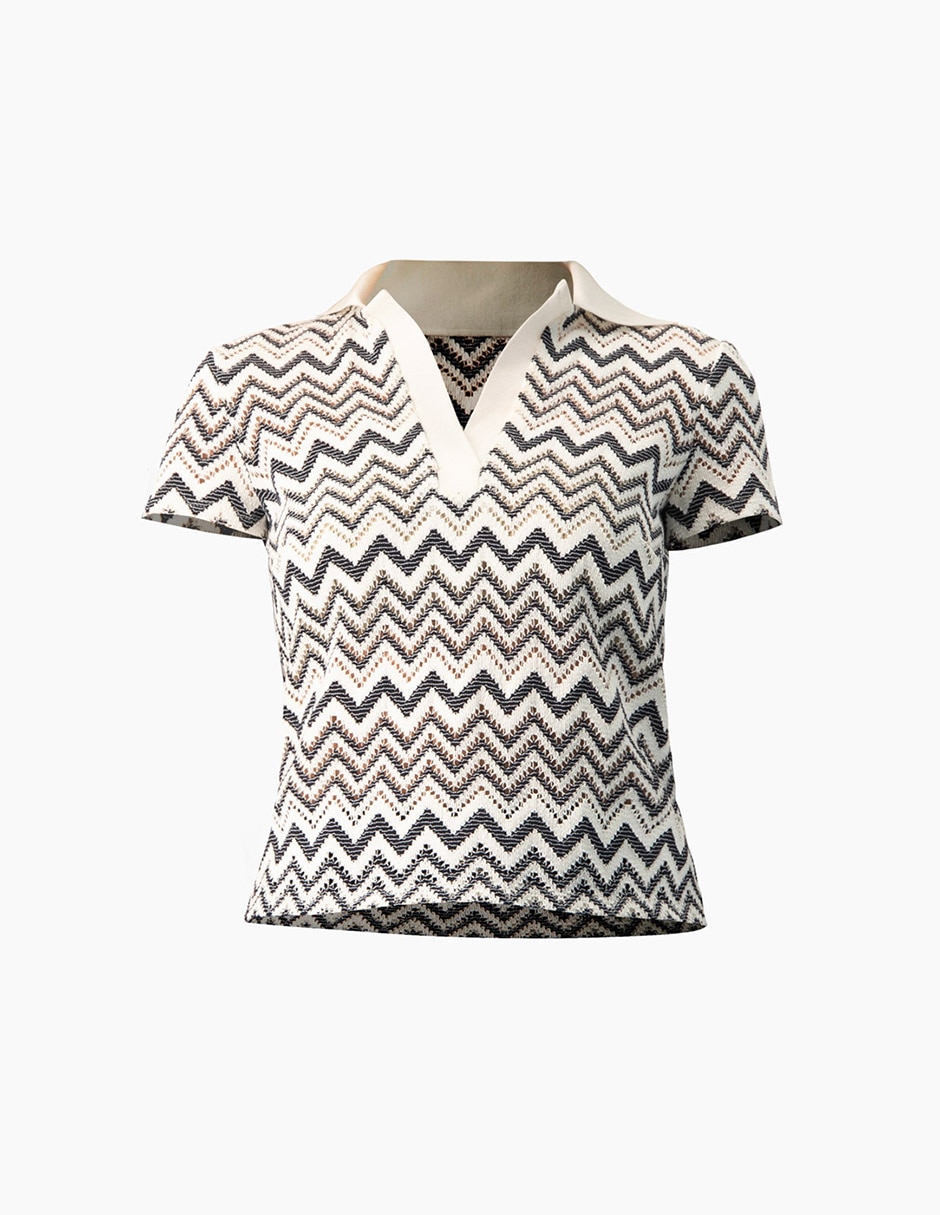 Blusa manga corta para mujer 7