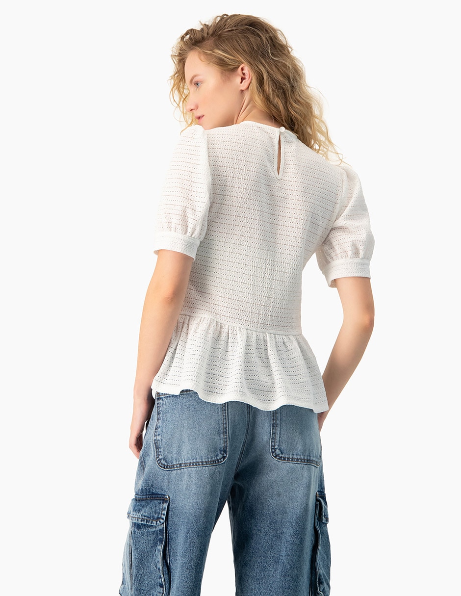Blusa manga corta para mujer 2