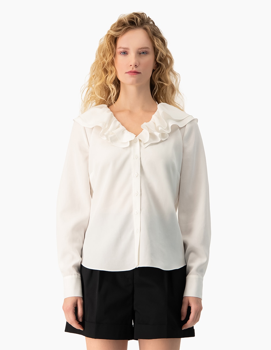 Blusa manga larga para mujer