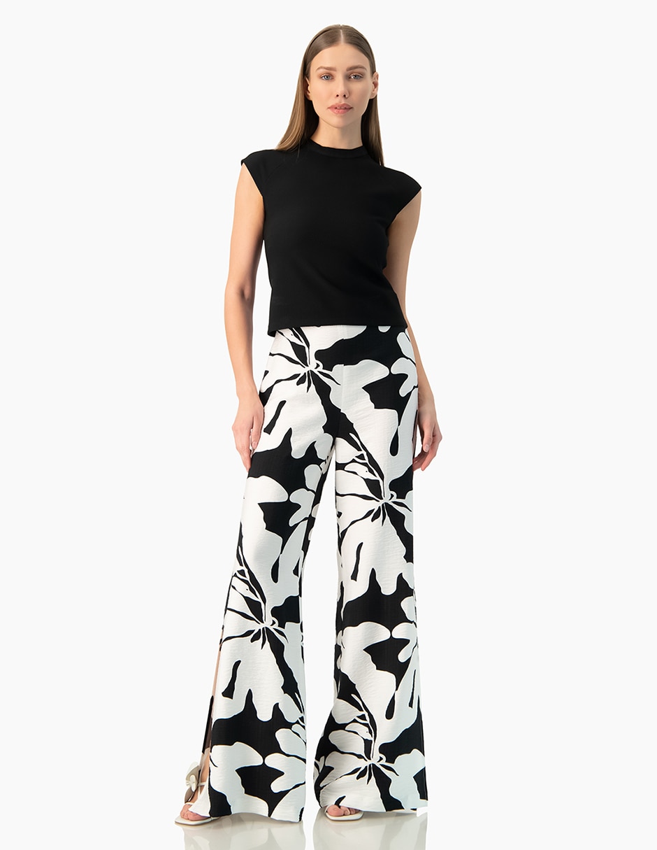 Pantal—n regular amplio para mujer 5