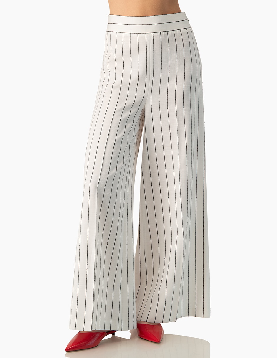 Pantalón regular amplio para mujer