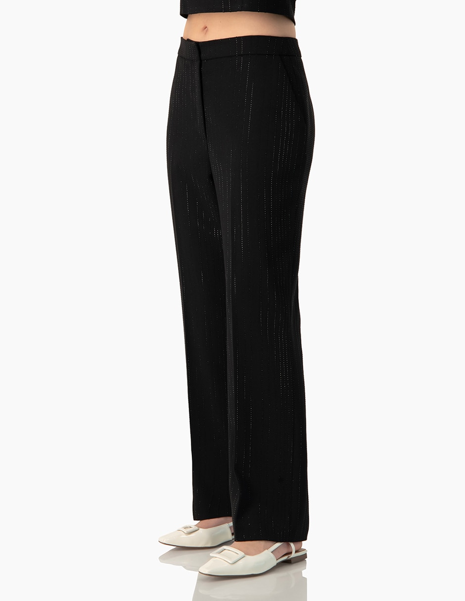 Pantal—n capri recto para mujer 3