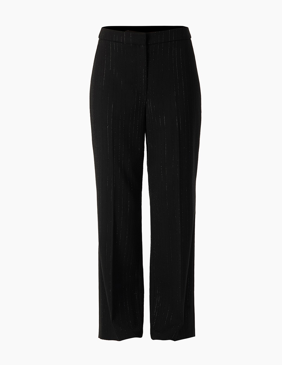 Pantal—n capri recto para mujer 6