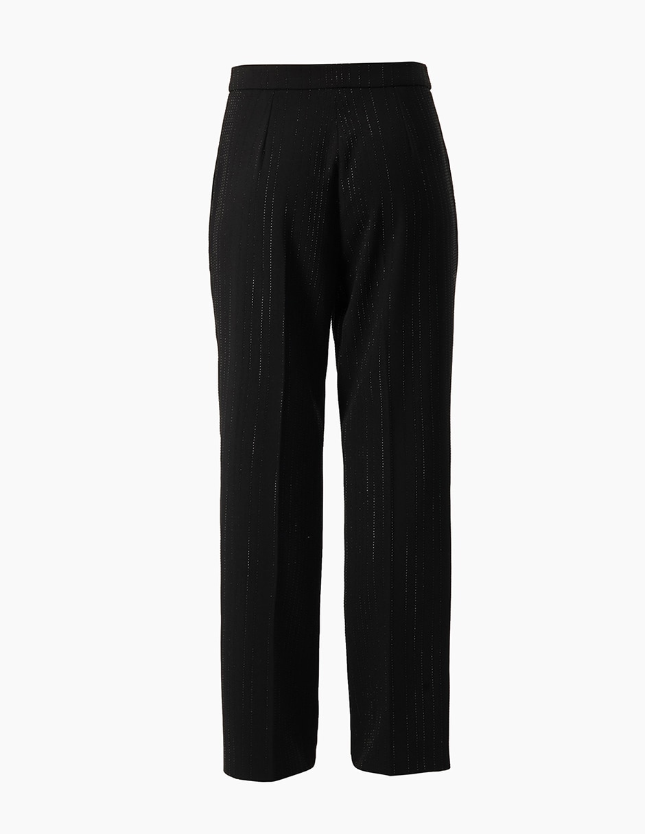 Pantal—n capri recto para mujer 7