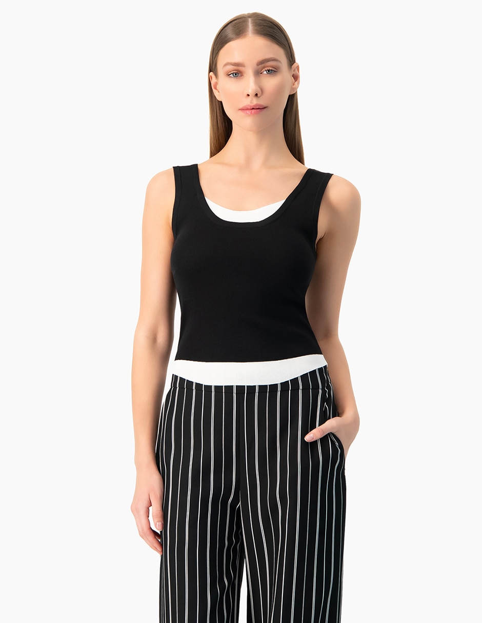 Top escote regular tirante cl‡sico