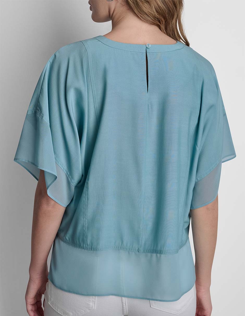 Blusa manga al codo para mujer 5