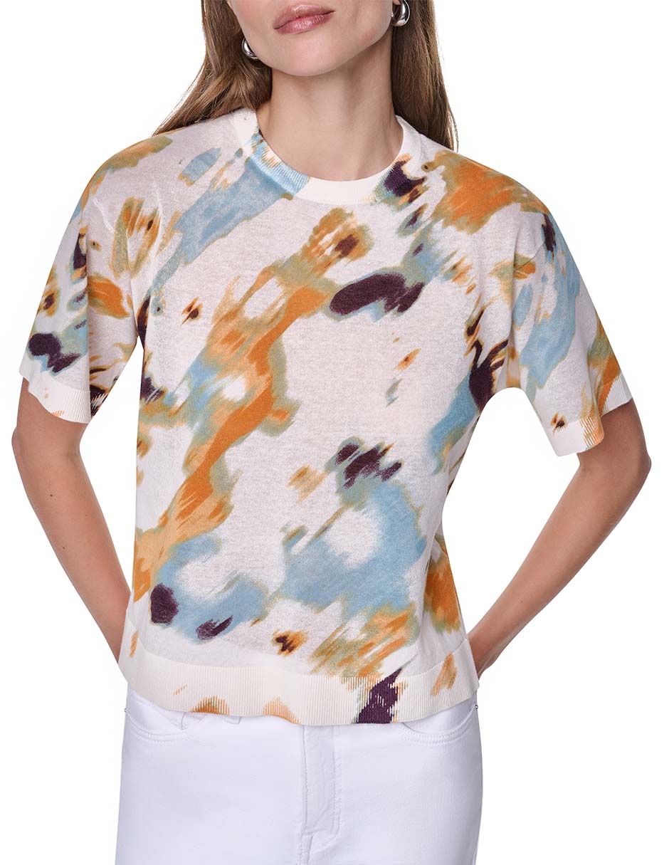 Blusa manga corta para mujer
