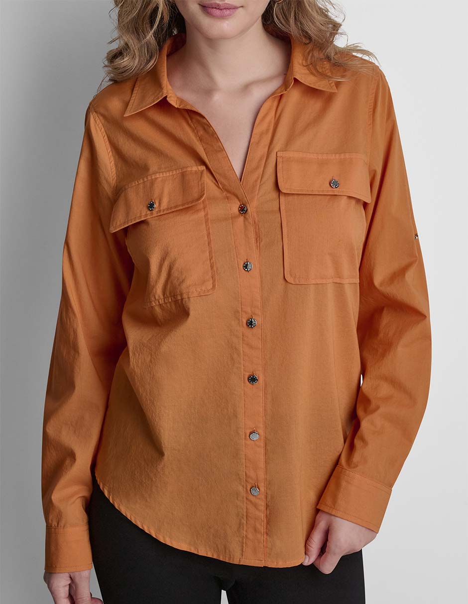 Blusa manga larga para mujer