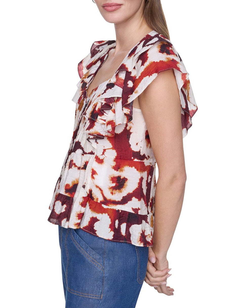 Blusa manga corta para mujer 3