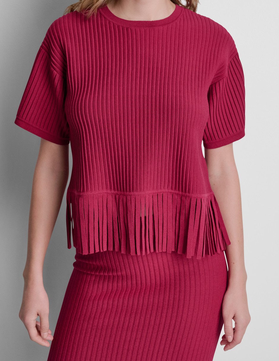 Blusa manga corta para mujer