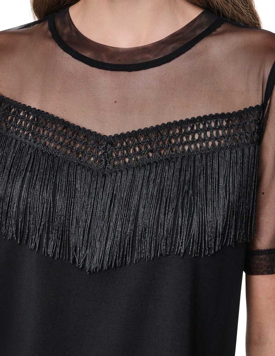 Blusa manga corta para mujer 4