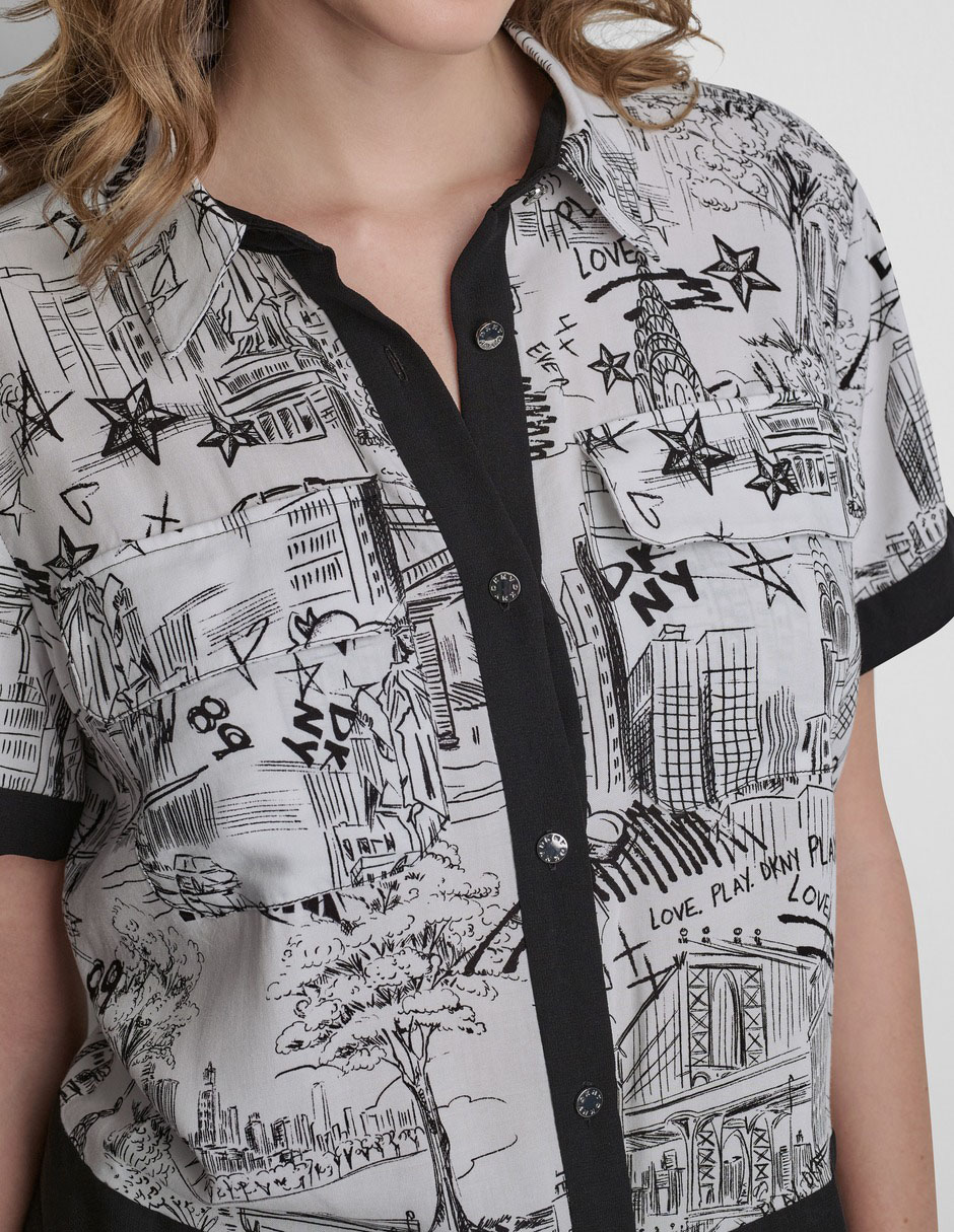 Blusa manga corta para mujer 3