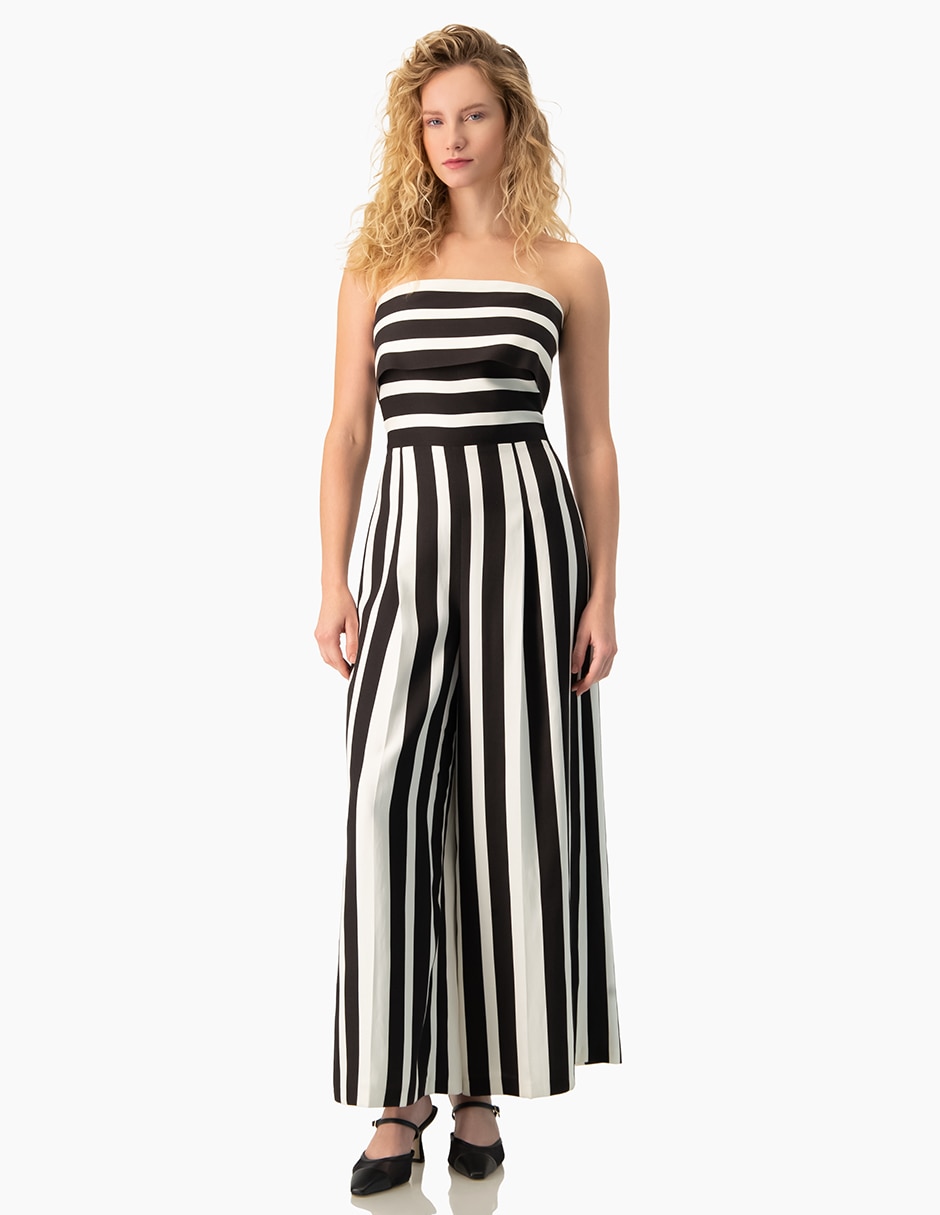 Jumpsuit estampado bloques de color para mujer