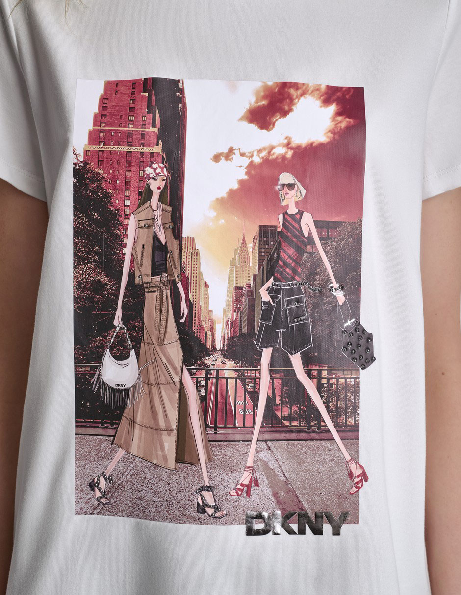 Playera manga corta cuello redondo para mujer 3