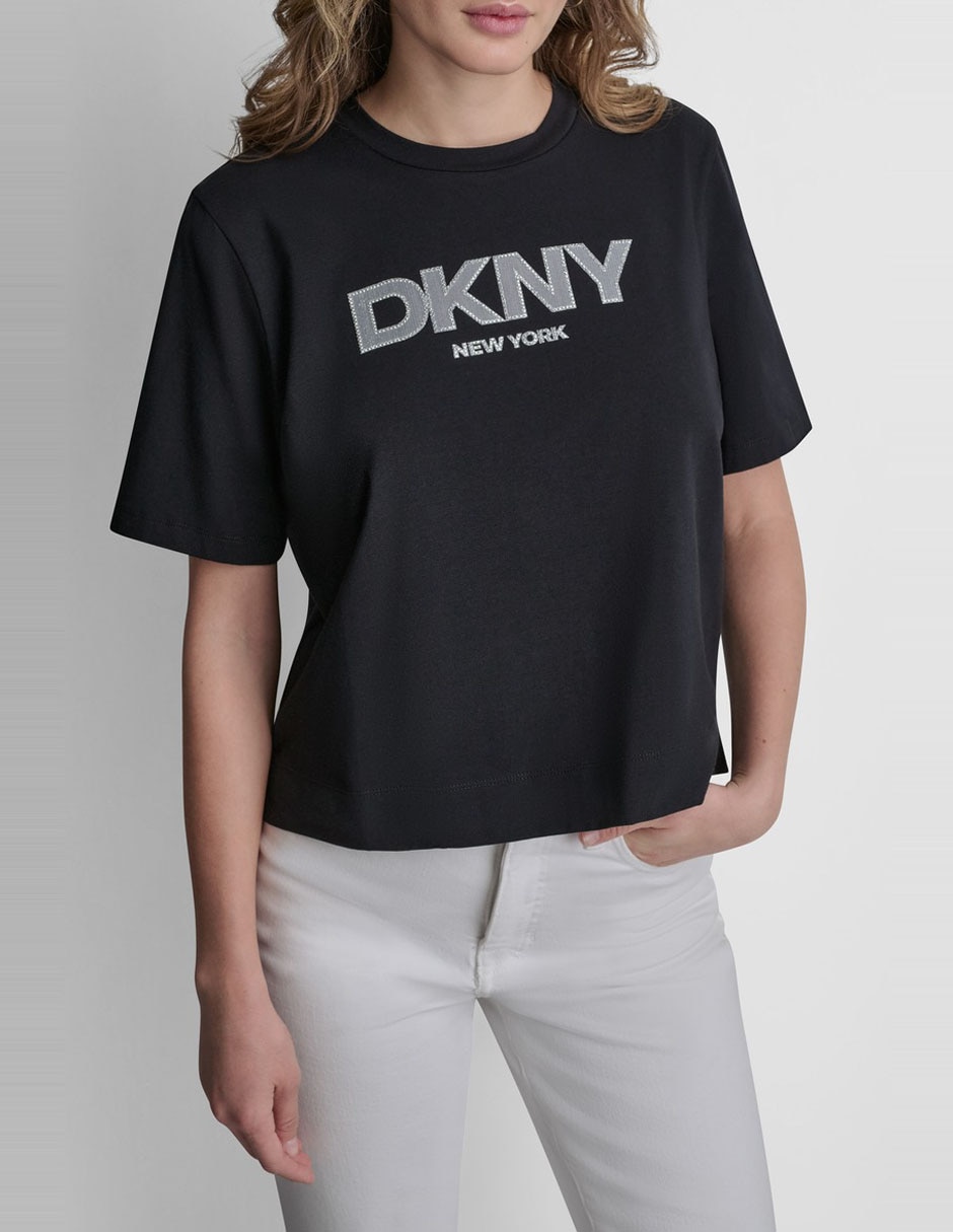 Playera manga corta cuello redondo para mujer Playera manga corta cuello redondo para mujer