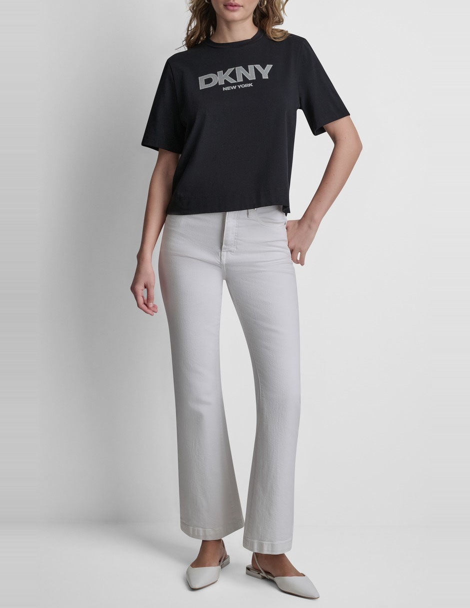 Playera manga corta cuello redondo para mujer 2