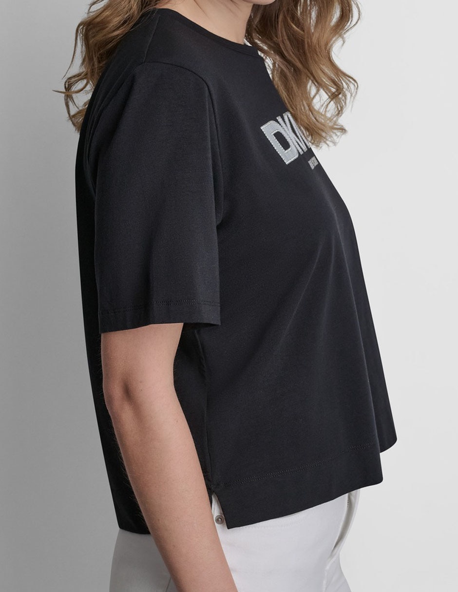 Playera manga corta cuello redondo para mujer 5