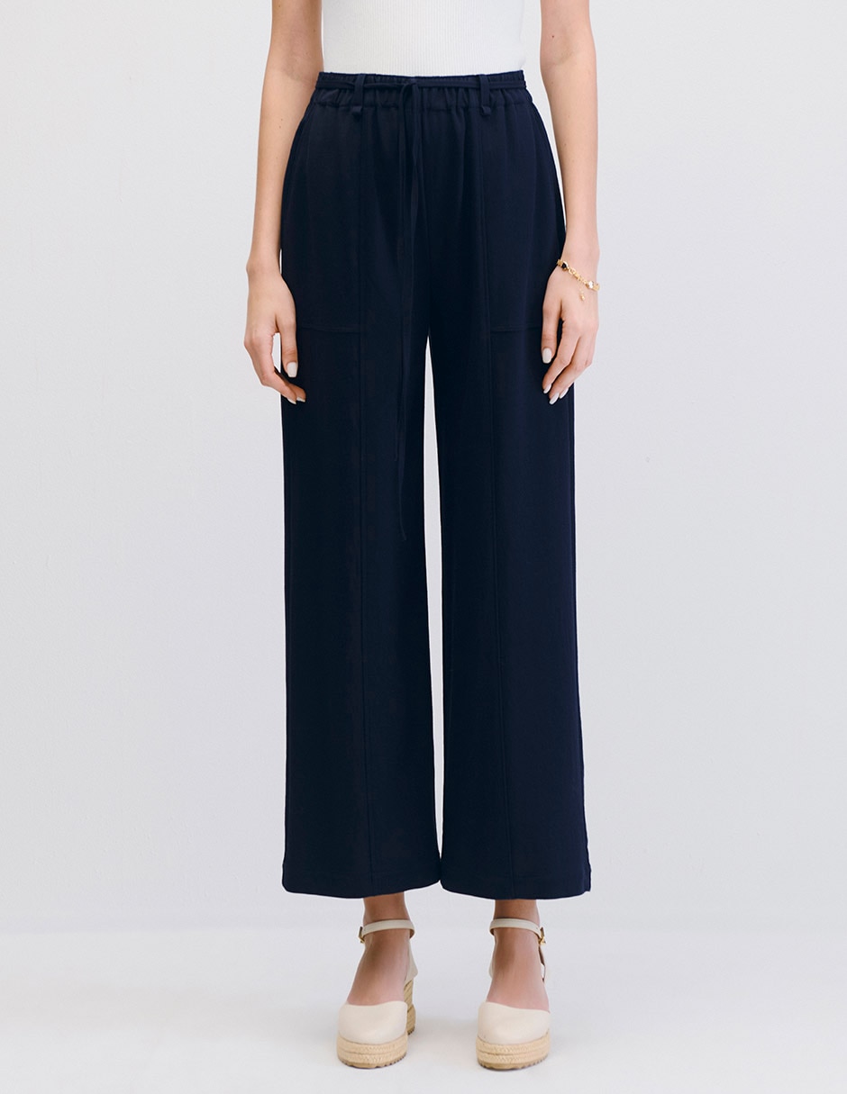 Pantalón regular wide leg para mujer Pantalón regular wide leg para mujer