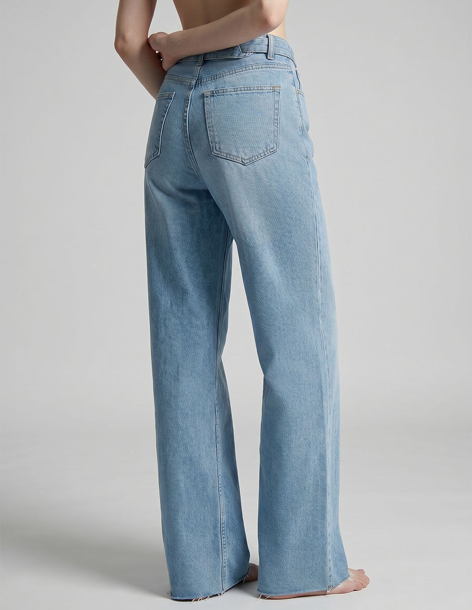 Jeans relaxed wide leg cintura alta julio wide leg c.p. Para mujer